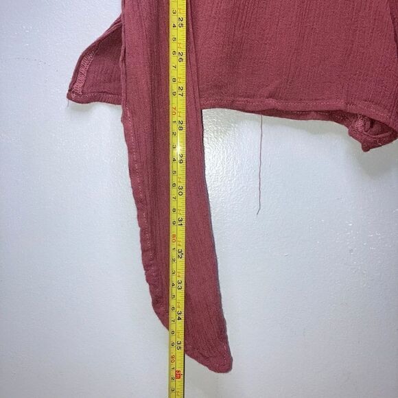 Kendall + Kylie, Pink Mauve Shorts Romper, Sleeveless, Shash Style Waist Tie, XS - Picture 8 of 12